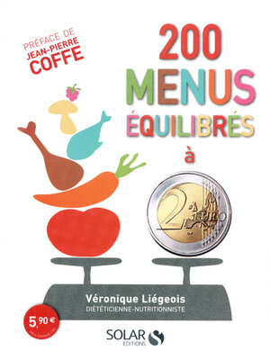 cover image of 200 menus équilibrés à moins de 2 euros